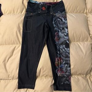 INKnBURN Ryu Dragon Graphic Capris